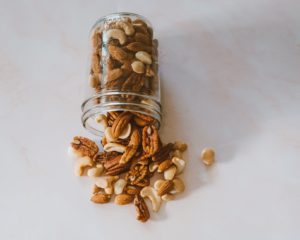 nuts in a mason jar