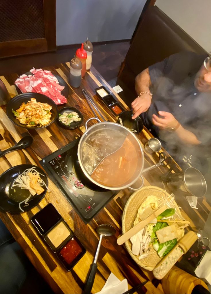 Shabu-shabu dinner